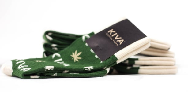 kiva confections cannabis custom merchandise white